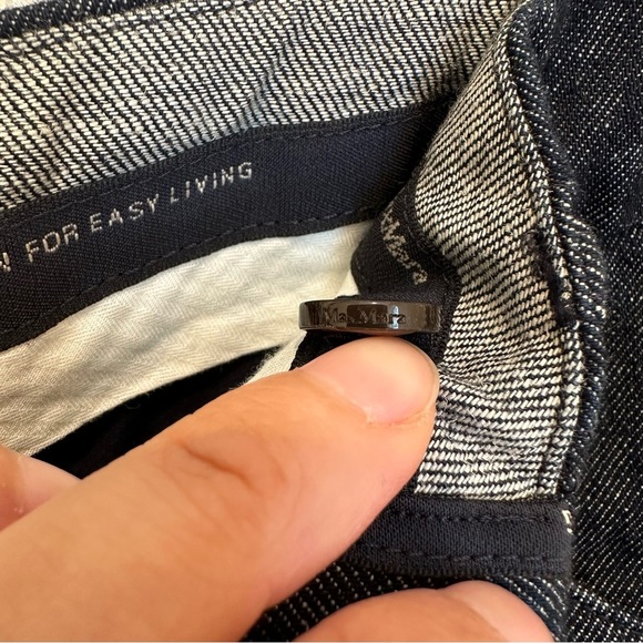 ‘ S Max Mara Label-cut Denim Carrot Trousers Size: US6 IT40 Spring / Summer - Picture 15 of 17